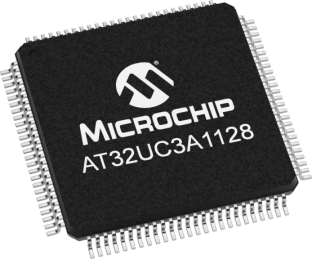 AT32UC3A1128-AUR, 100 TQFP 14x14x1mm T/R