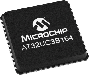 AT32UC3B164-Z1UT, 48 VQFN 7x7x1mm TRAY