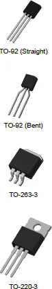 LP2954, TO-92 / TO-263 / TO-220